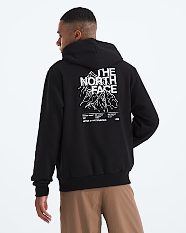 Mens Evolution Half Dome HoodieGraphic TNF Main