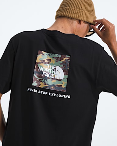 Mens Evolution Box Camo Fill ShortSleeve TeeGraphic TNF TNF Black HERO2