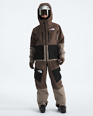 Womens Dragline Bibs TNF TNF BlackSmokey Brown HERO2