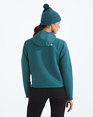 Womens DOTKNIT Thermal FullZip Hoodie TNF Space BACK