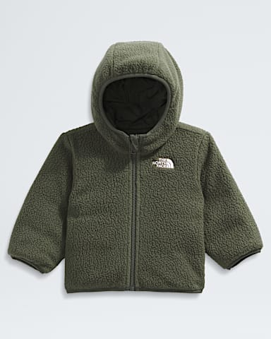 Baby Boys Reversible Shasta FullZip Hooded Jacket TNF Slate MossNew Taupe Green HEROREV