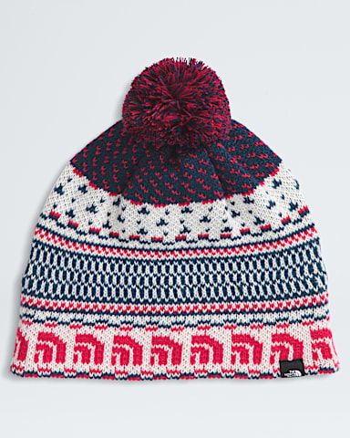 Cabin Ski Tuke TNF White Dune JacquardPom HERO