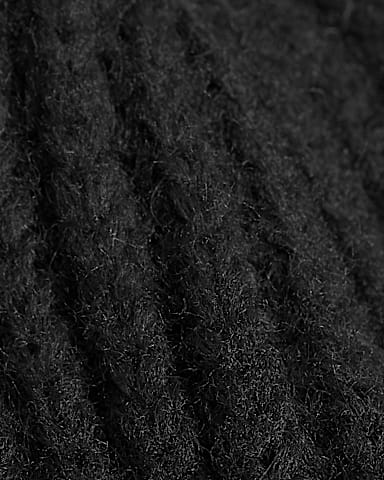 Fohair Cabin Beanie TNF TNF BlackAsphalt Grey DETAIL3