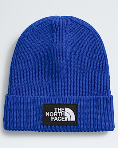 Kids TNF Logo Box Cuffed Beanie TNF TNF Blue HERO