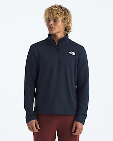 Chandail en molleton Cedar Trail Grid zipp pour hommes TNF Bleu Sommet HERO