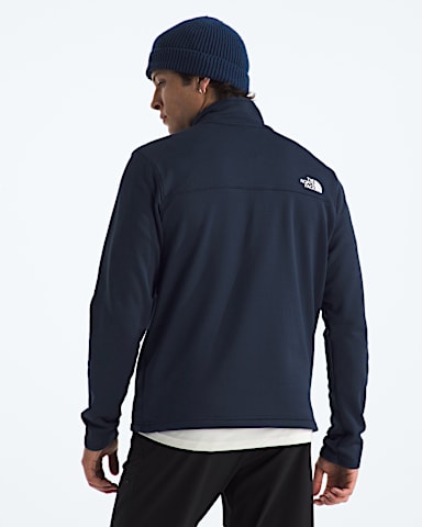Veste en molleton Cedar Trail Grid fermeture clair intgrale pour hommes TNF Bleu Sommet BACK