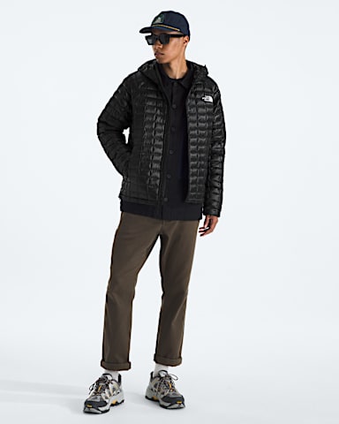 Mens THERMOBALL Hooded Jacket TNF TNF Black HERO2