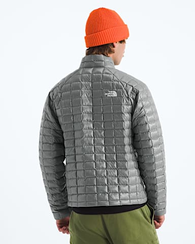Mens THERMOBALL Jacket TNF Smoked Pearl BACK
