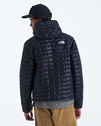 Mens THERMOBALL Hooded Jacket TNF Summit Navy BACK
