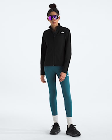 Womens Cedar Trail Grid Fleece Jacket TNF TNF Black HERO2