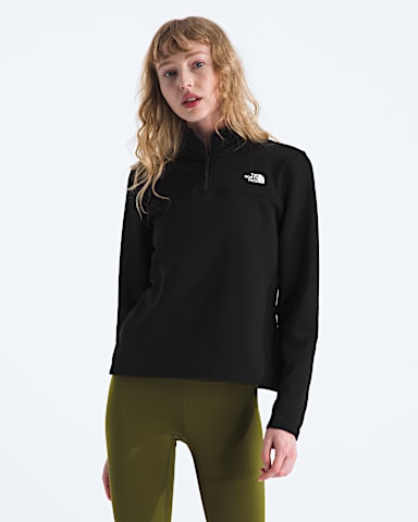 Womens Cedar Trail Grid Fleece Zip Jacket TNF TNF Black Main