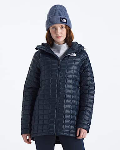Womens THERMOBALL Hooded Parka TNF Summit Navy Main