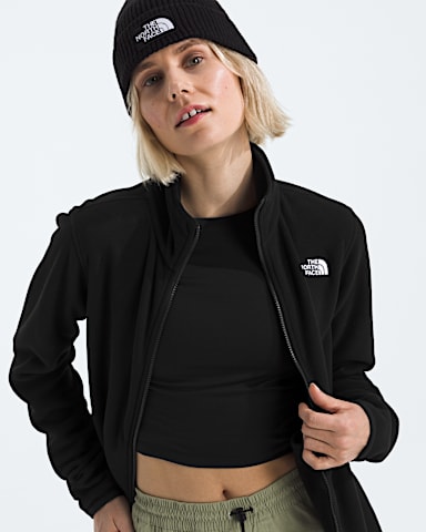 Womens Glacier Fleece Jacket TNF TNF Black HERO3