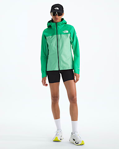 Womens Summit Series Superior FUTURELIGHT Jacket TNF Nebula GreenSpring Bud HERO2