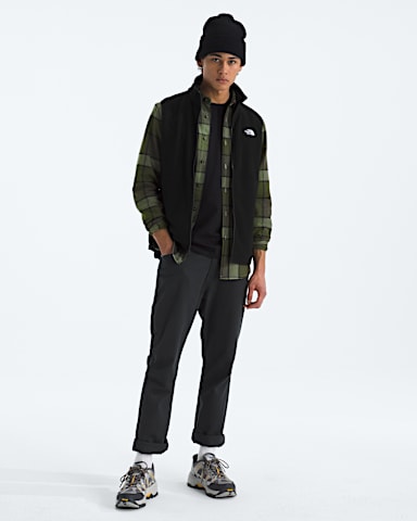 Mens Glacier Fleece Vest TNF TNF Black HERO2