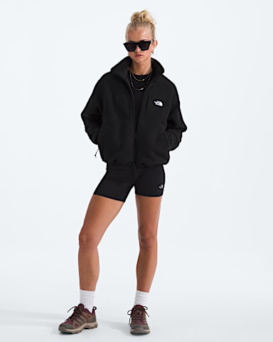 Womens Yumiori Off Peak FullZip Jacket TNF TNF Black HERO2