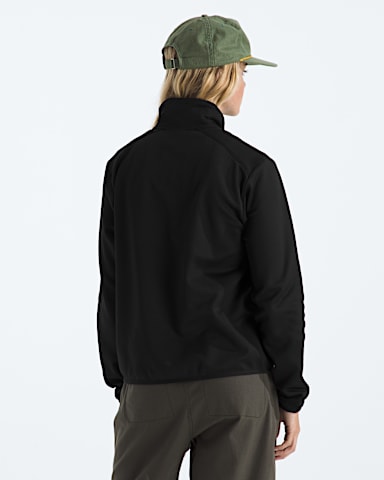 Womens TNF Performance Fleece FullZip Jacket TNF TNF Black BACK