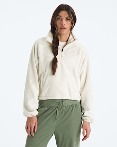 Womens Osito Lux Zip Jacket TNF White Dune Main