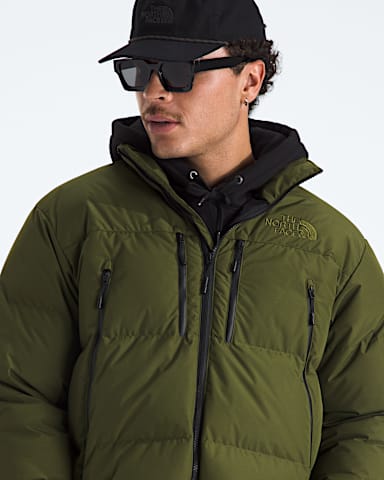 Mens RMST GORETEX Nuptse Tek Jacket TNF Woodland Green HERO3