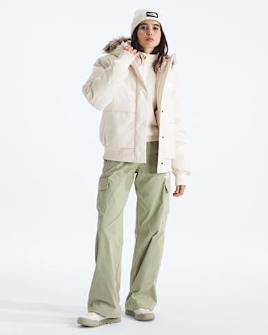 Womens Arctic Bomber TNF White Dune HERO2