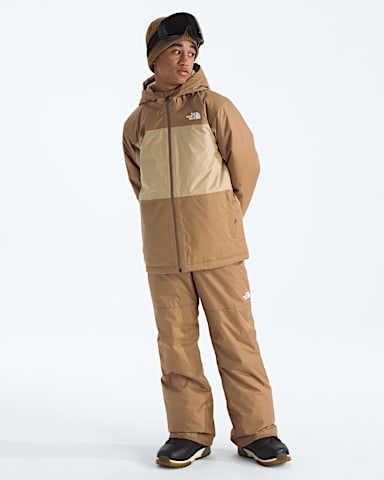 Boys Freedom Insulated Pants TNF Utility Brown HERO2