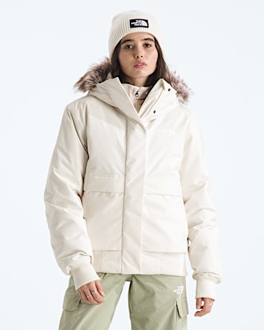 Womens Arctic Bomber TNF White Dune HERO