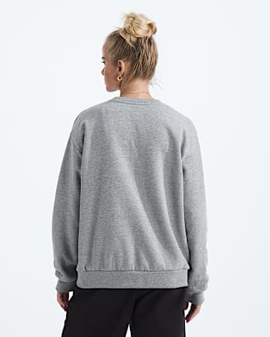 Womens Evolution Simple Dome Oversize Crew TNF TNF Pale Grey Heather BACK