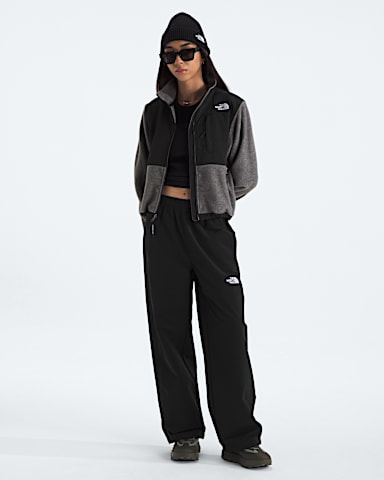 Womens Retro Denali Jacket TNF TNF Mid Grey HeatherTNF Black HERO2