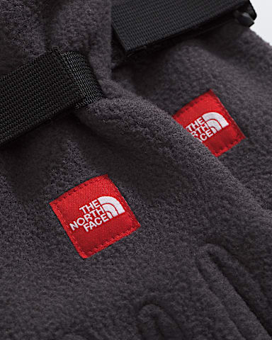 TNF Red Box Fleece Gloves TNF Obsidian DETAIL3