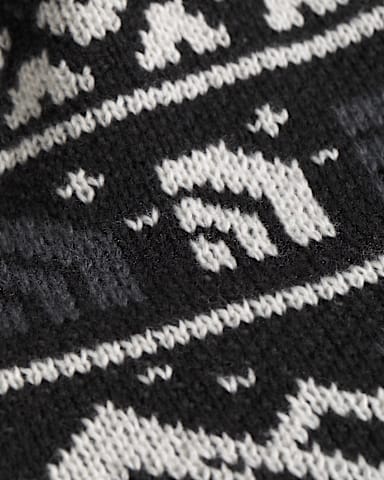 Cabin Ski Tuke TNF TNF Black JacquardPom DETAIL3