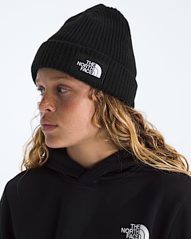 Kids Salty Lined Beanie TNF TNF Black MODELBACK