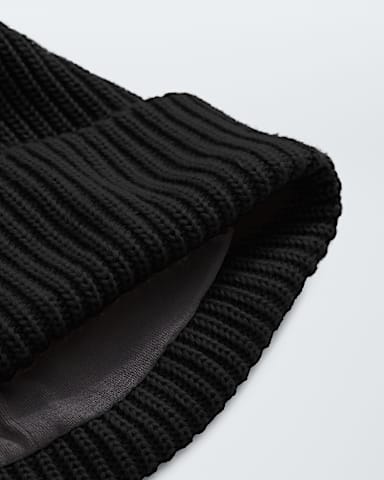 Kids Salty Lined Beanie TNF TNF Black DETAIL3