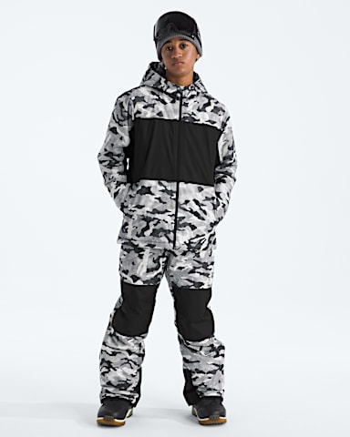 Boys Freedom Insulated PantsPrint TNF Smoked Pearl TNF Camo Small Print HERO2