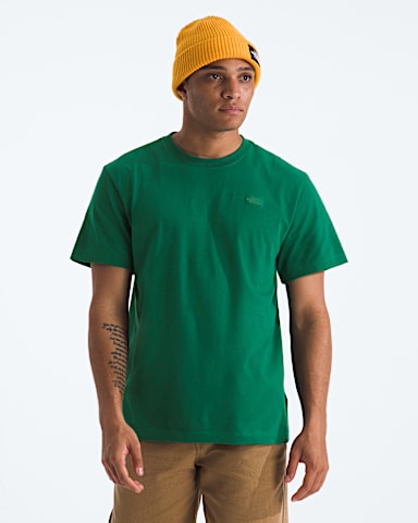 Mens TNF Essential Simple Dome Relaxed ShortSleeve Tee TNF EvergreenEvergreen Main