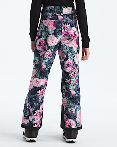 Girls Freedom Insulated PantsPrint TNF Pale Blossom Frozen Floral Print BACK