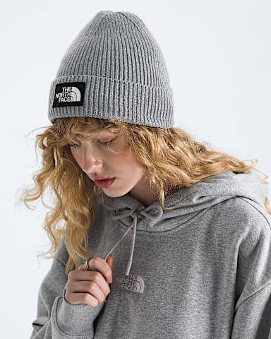 Tuque revers avec logo TNF TNF Bruyere Gris Moyen TNF MODELBACK