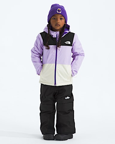 Kids Freedom Insulated Jacket TNF Lite LilacWhite Dune HERO2