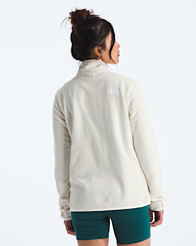 Womens Glacier Fleece Jacket TNF White Dune BACK