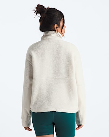 Womens Yumiori Off Peak Full Zip Jacket TNF White Dune BACK