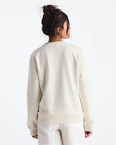 Womens Evolution Proud CrewGraphic TNF White Dune BACK