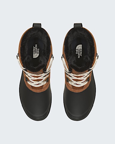Bottes courtes impermables Shellista V pour femmes TNF Terre dombre brleNoir TNF DETAILINSTEP