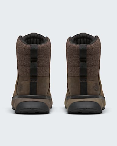 Mens Bergen Leather Waterproof Boots TNF Demitasse BrownTNF Black BACK