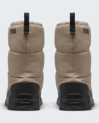 Nuptse Traction Booties TNF Mushroom GreyTNF Black BACK