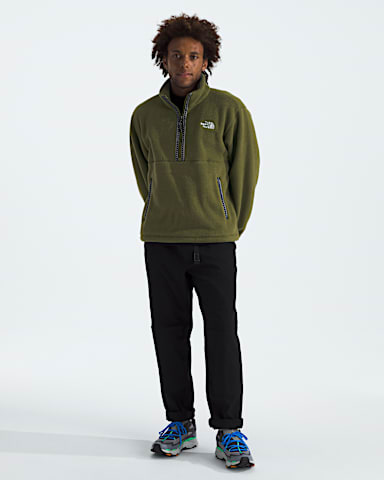 Mens TNF Fleeski Zip Pullover TNF Woodland Green HERO2