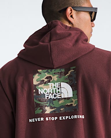 Mens Evolution Box Camo Fill HoodieGraphic TNF Sumac HERO2