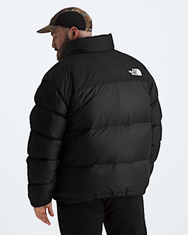 Mens Big 1996 Retro Nuptse Jacket TNF TNF BlackRecycled Down BACK