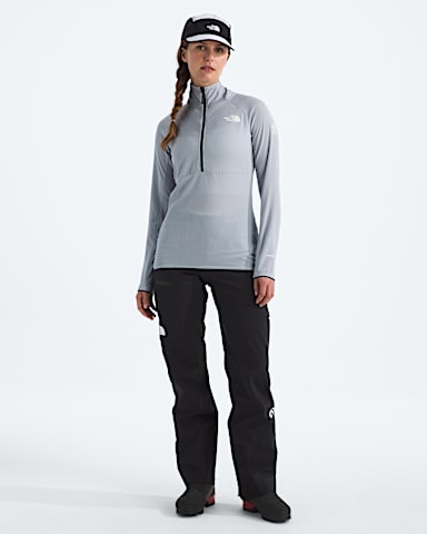 Womens Summit Series FUTUREFLEECE LT Zip TNF Blue Flax HERO2