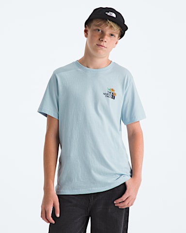 Boys  Girls Evolution Flora ShortSleeve TeeGraphic TNF Polar Haze HERO3