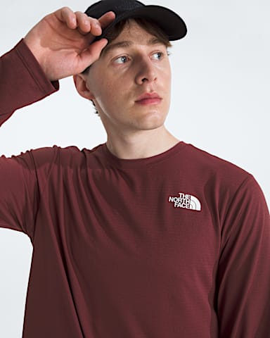 Mens 247 LongSleeve Tee TNF Sumac HERO2