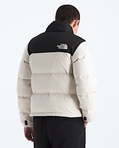 Womens 1996 Retro Nuptse Jacket TNF White DuneTNF BlackRecycled Down BACK